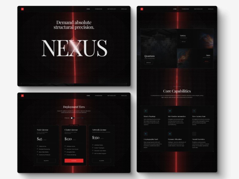 Preview for Nexus Technology Landing Page Template