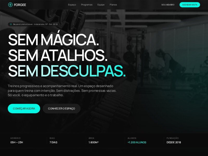 Preview for LuTe Fitness Academy Landing Page Template