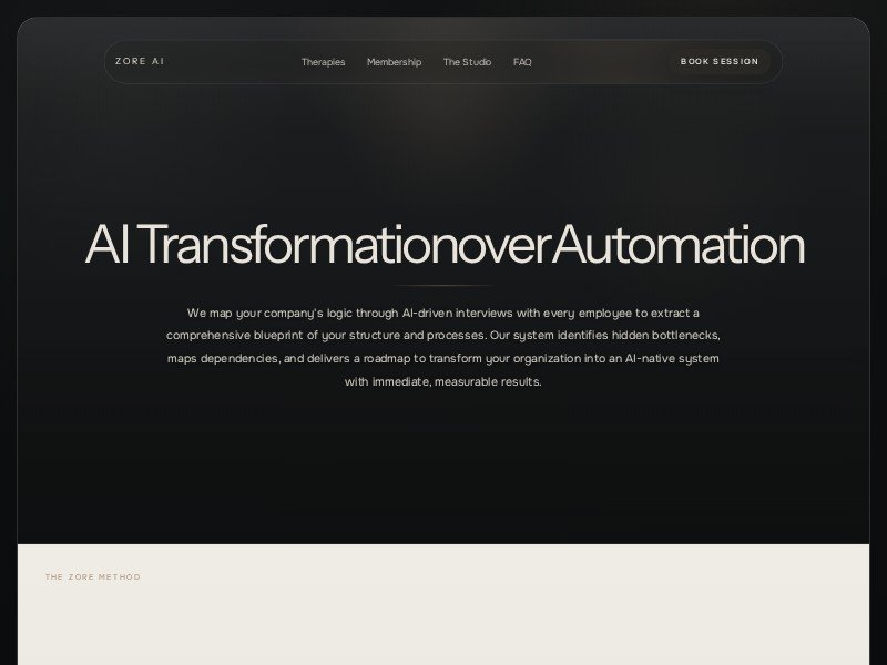 Preview for AI-Native Operations Landing Page Template
