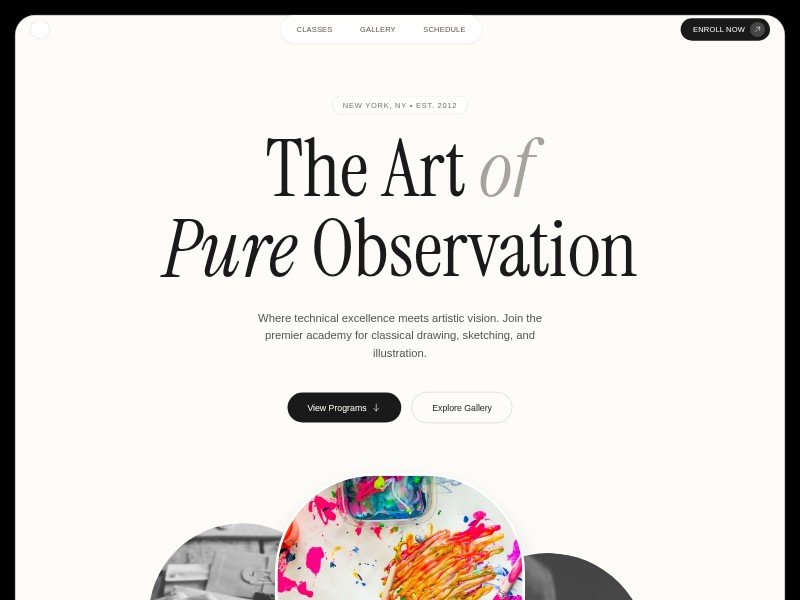 Preview for Performing Arts Academy Landing Page Template