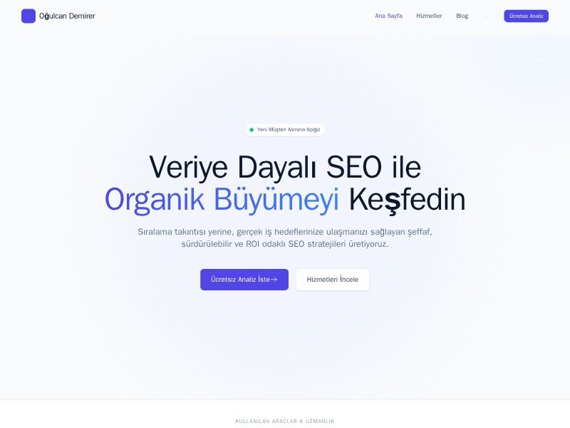 Preview for Modern Minimalist Landing Page Template