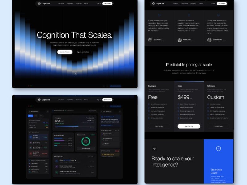 Preview for CogniCore AI SaaS Template