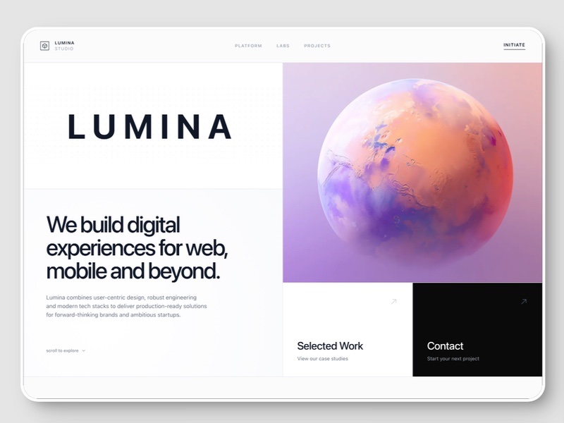 Preview for Digital Studio Landing Page Template