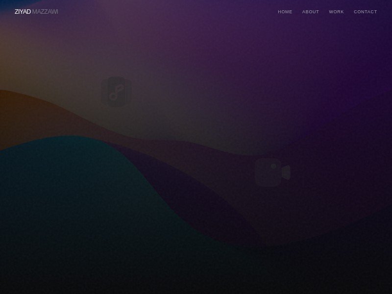 Preview for Cinematic Portfolio and Filmmaker Landing Page Template