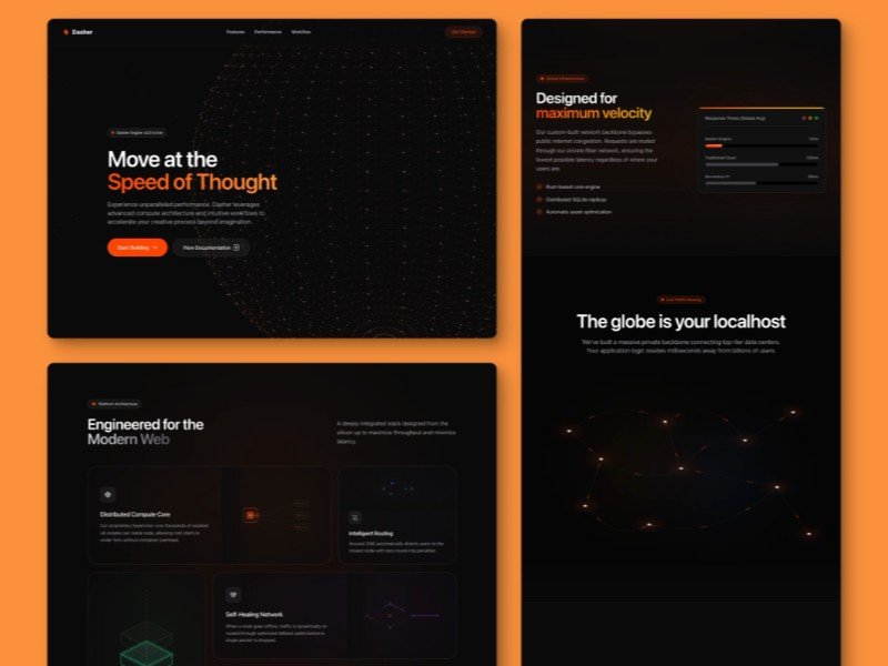 Preview for Technology Landing Page Template