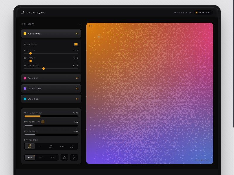 Preview for Mesh Gradient Dashboard Template