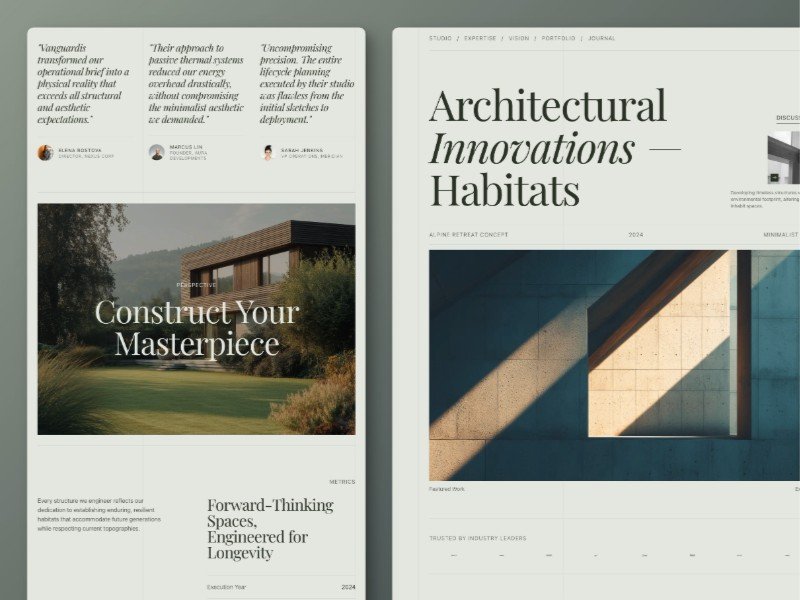 Preview for Architecture Studio Landing Page Template