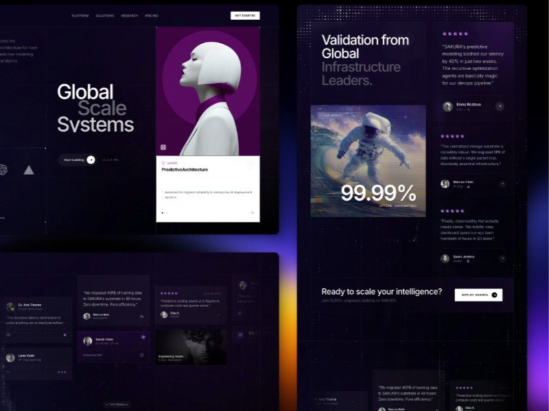 Preview for AI Infrastructure Landing Page Template