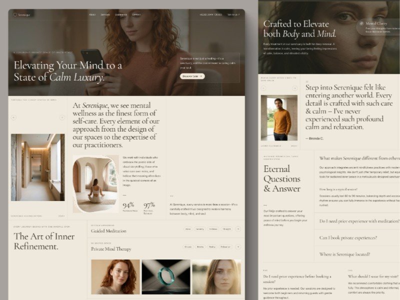 Preview for Luxury Wellness Landing Page Template