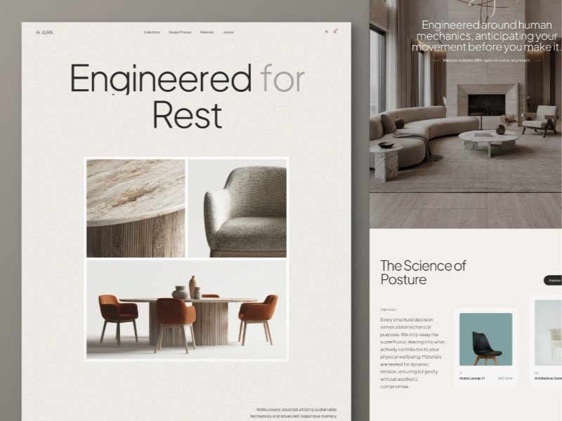 Preview for Luxury Furniture Landing Page Template