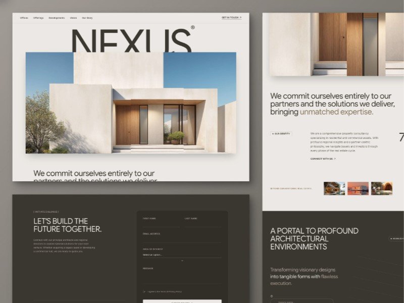 Preview for Nexus Architecture React Landing Page Template