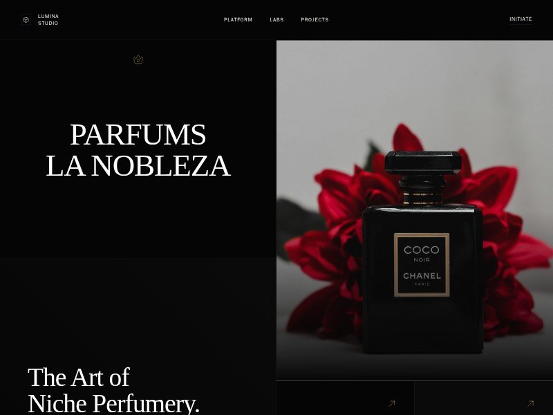 Preview for Luxury Niche Perfumery Landing Page Template