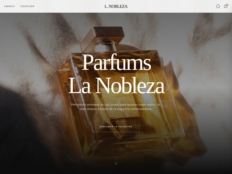 Preview for Luxury Perfume Landing Page Template
