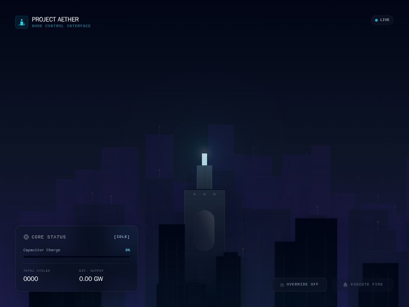 Preview for SaaS Futuristic Dashboard Template