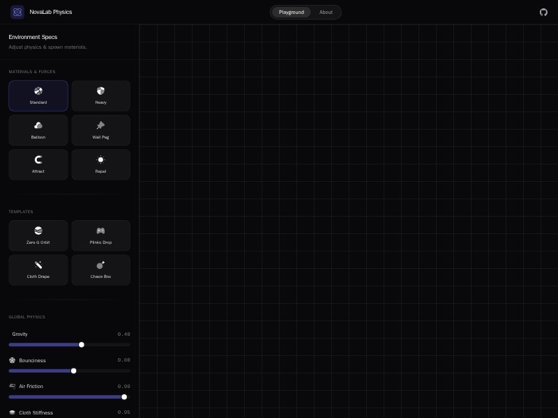 Preview for Physics Lab Playground Template