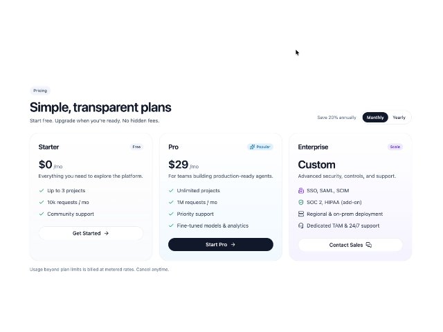 Pricing Section