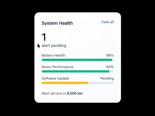 System Health Status Card