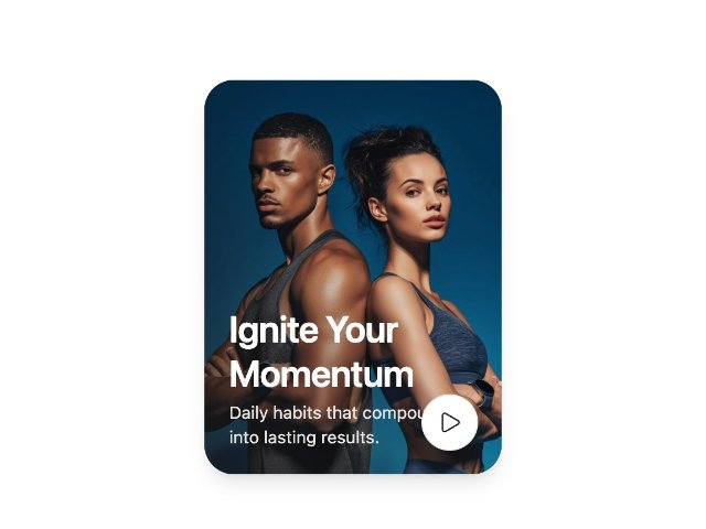 Hero Feature Card with CTA