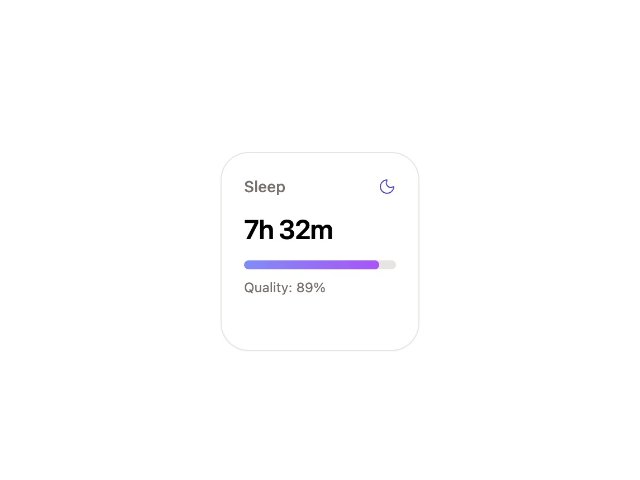 Sleep Quality Progress Bar