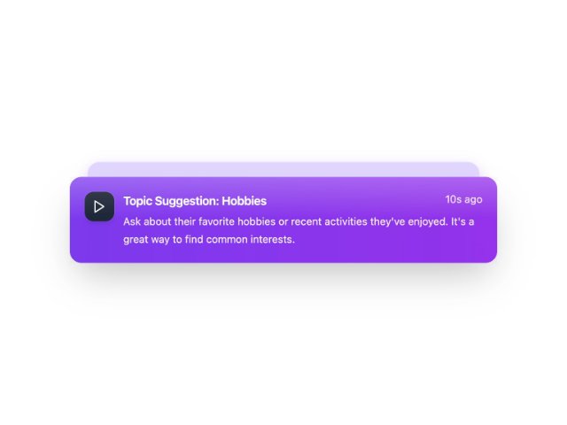 Elevated Notification Card