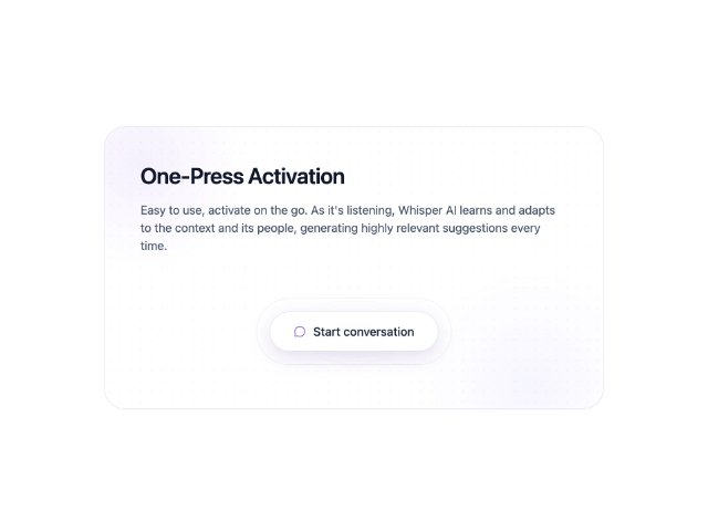 One-Press Activation Card