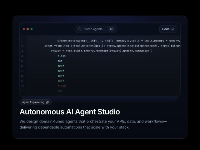 AI Agent Studio Card