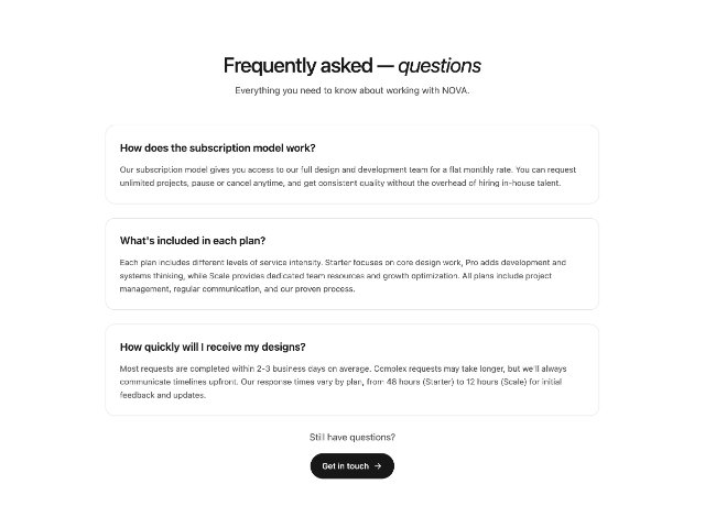Tailwind FAQ Section with Contact CTA