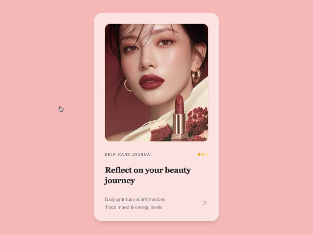 Interactive Self-Care Journal Promo Card