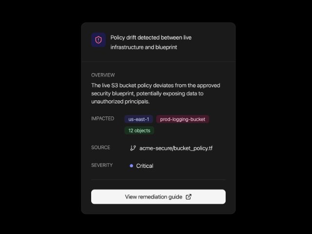 Policy Drift Alert Card