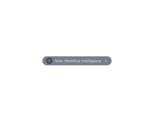Pill Badge Announcement with Leading & Trailing Icons