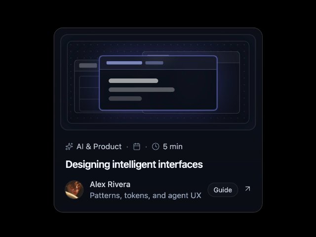 Interactive Blog Post Preview Card