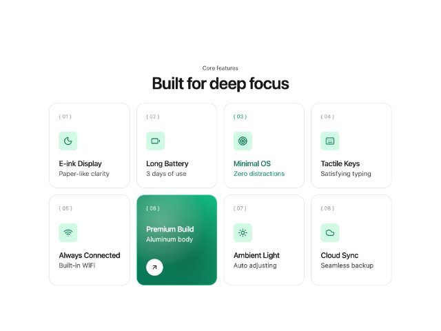 Responsive Feature Grid with Tailwind Hover Effects