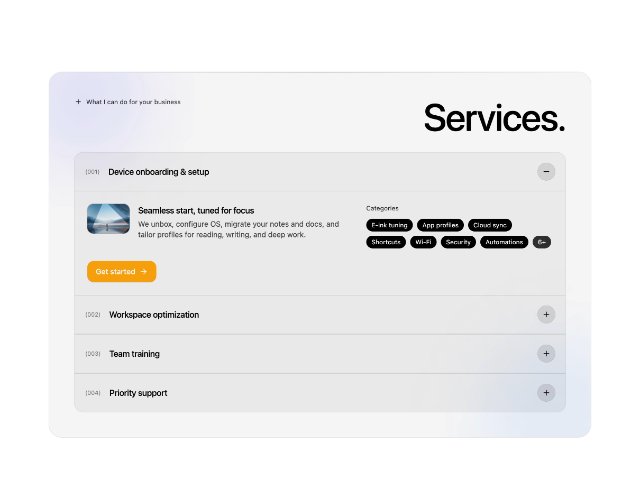 Responsive Services Accordion Section