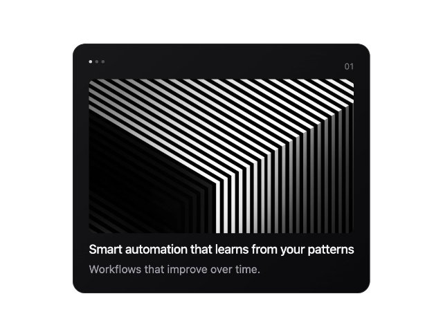 Dark Gradient Feature Card with Image Background