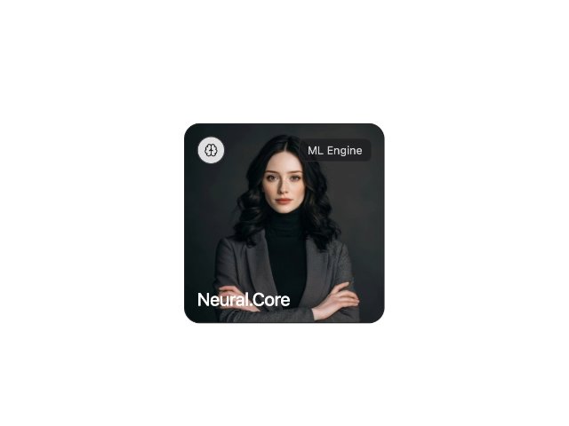 Square Image Card with Icon & Badge Overlay