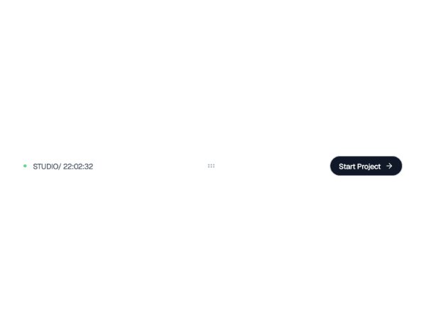 Responsive Header with Status Indicator & CTA