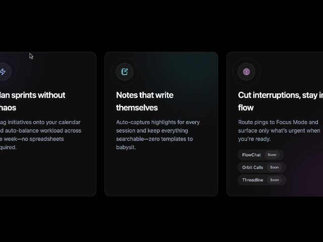 Responsive 3-Card Feature Grid with Tailwind