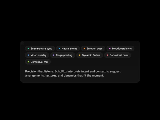 Feature Badge Section with Dark Gradient Background