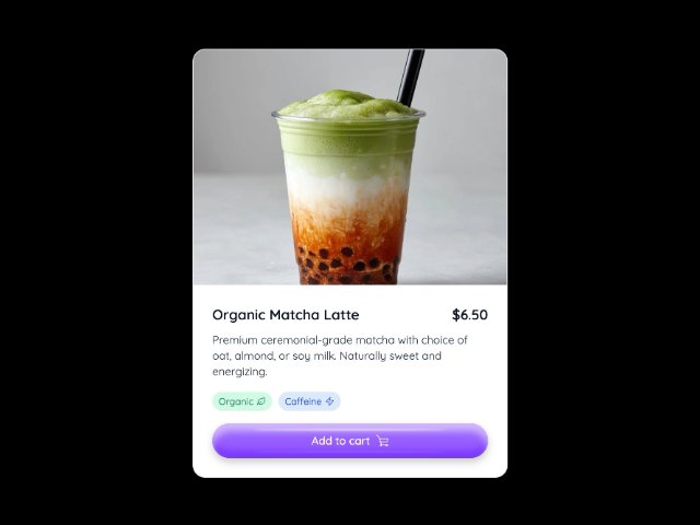 Premium Product Card with Video