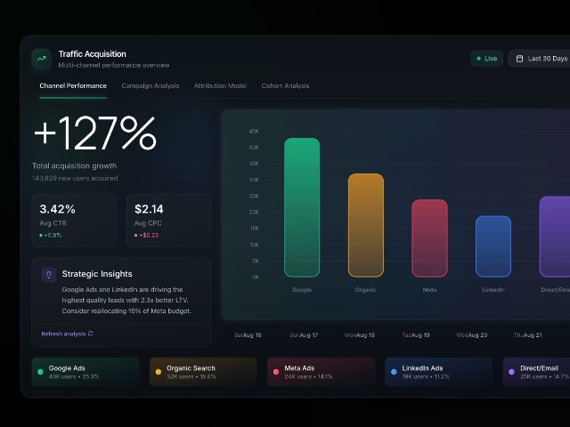Marketing Analytics Dashboard with Chart.js