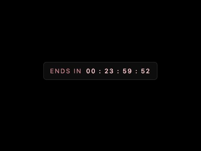 Inline Countdown Badge with 24-Hour Timer