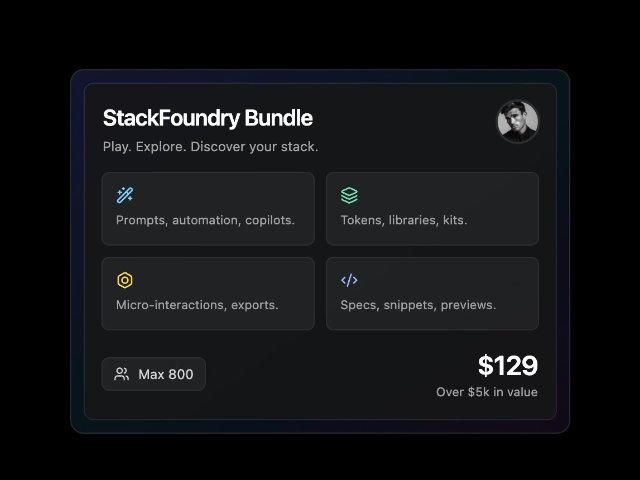 StackFoundry Bundle Card
