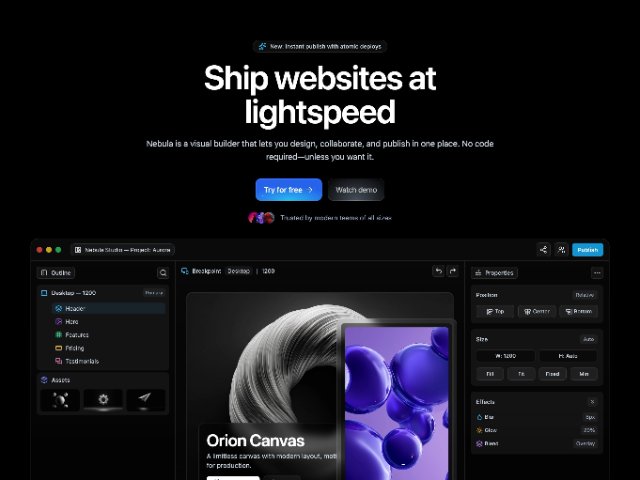 Marketing Hero Section with Animated Gradient CTA