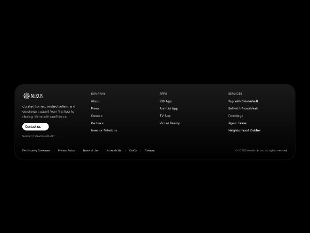 Responsive Multi-column Footer with Tailwind CSS
