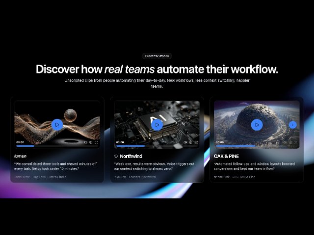 Customer Stories Video Grid Section