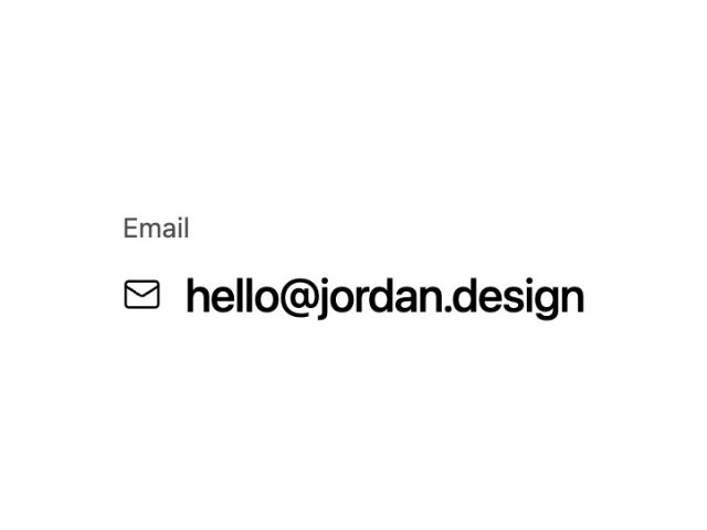 Email Contact Link with Icon