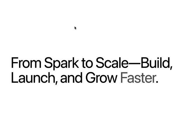 Responsive Gradient Hero Heading