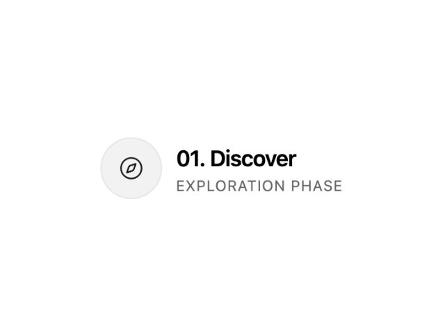 Process Step Item with Icon (Tailwind)