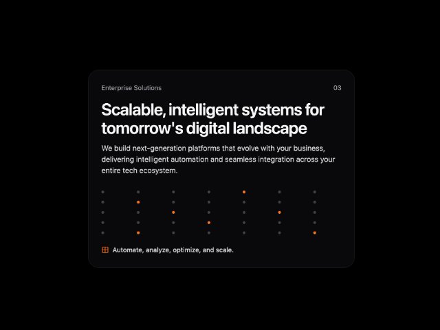 Enterprise Solutions Marketing Card