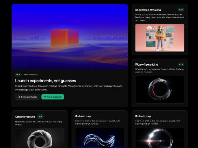 Responsive Feature Grid Section